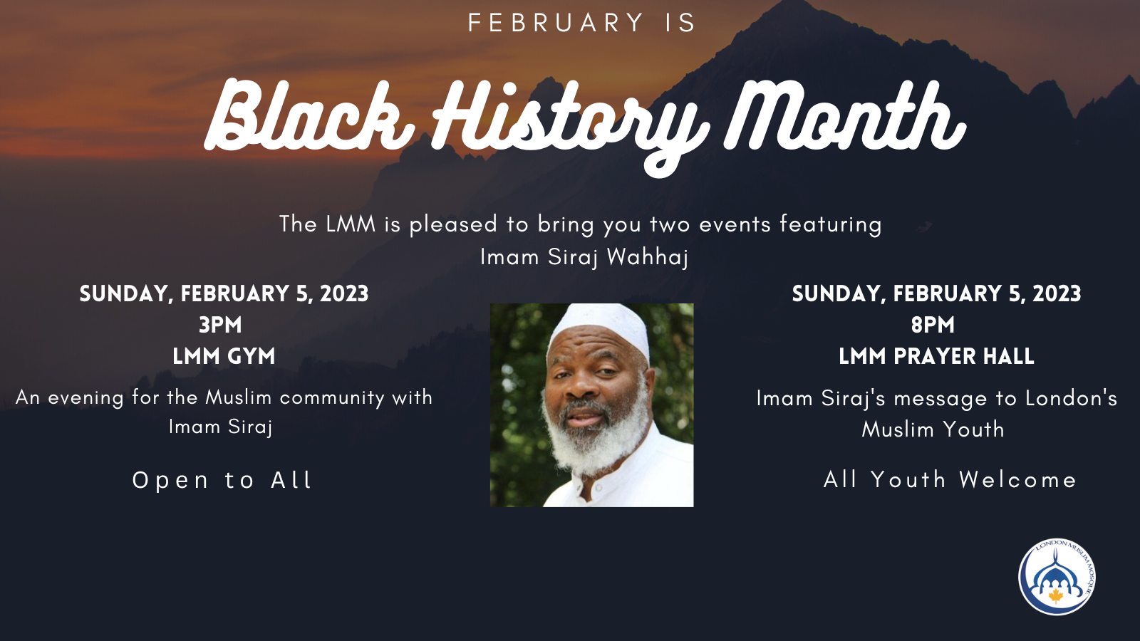An Evening for the Muslim community with  Imam Siraj